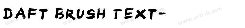 Daft Brush Text字体转换